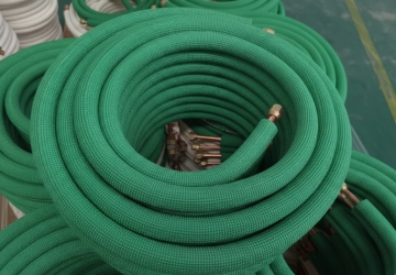 Green PVC Coated Copper Tube